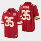 Chiefs Christian Okoye Red Stitched Game Jersey