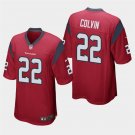 Texans Aaron Colvin Red Stitched Game Jersey