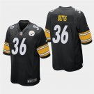 Steelers Jerome Bettis Black Stitched Game Jersey
