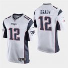 Patriots Tom Brady White Stitched Game Jersey