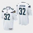 Chargers Justin Jackson White Stitched Game Jersey