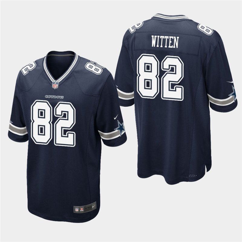 Cowboys Jason Witten Navy Stitched Game Jersey
