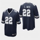 Cowboys Emmitt Smith Navy Stitched Game Jersey