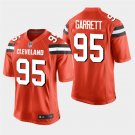 Browns Myles Garrett Orange Stitched Game Jersey