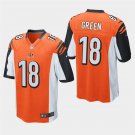 Bengals A.J. Green Orange Stitched Game Jersey