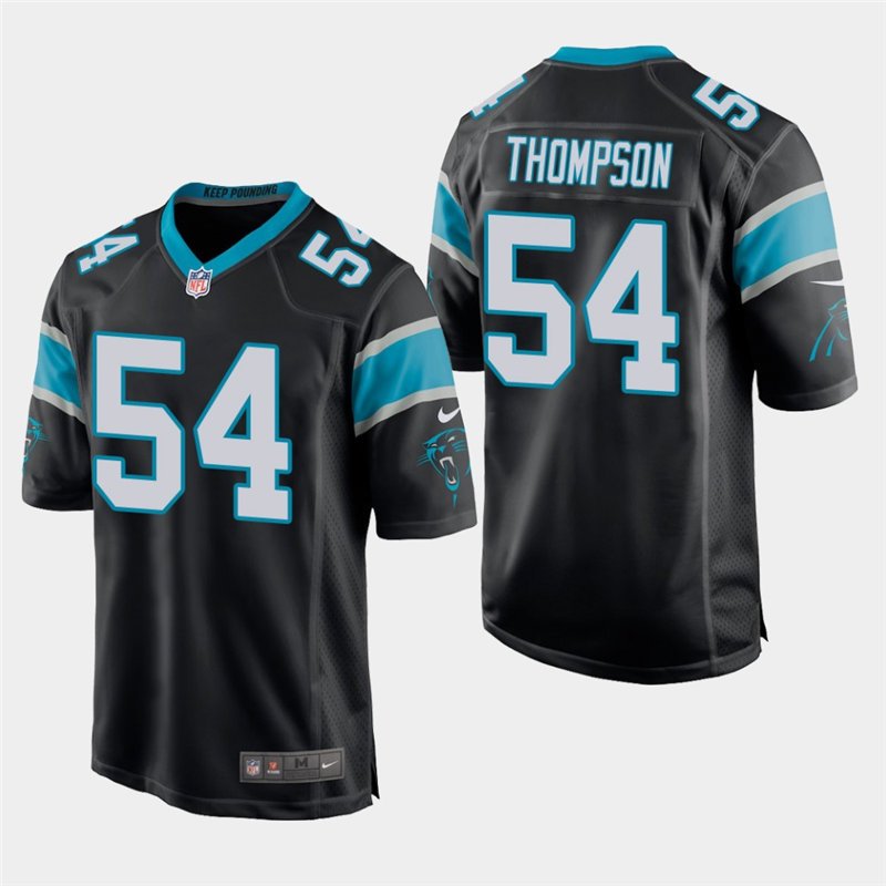 Panthers Shaq Thompson Black Stitched Game Jersey
