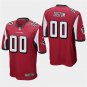 Falcons Custom Name and Number Red Stitched Game Jersey