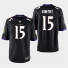 Ravens Michael Crabtree Black Stitched Game Jersey
