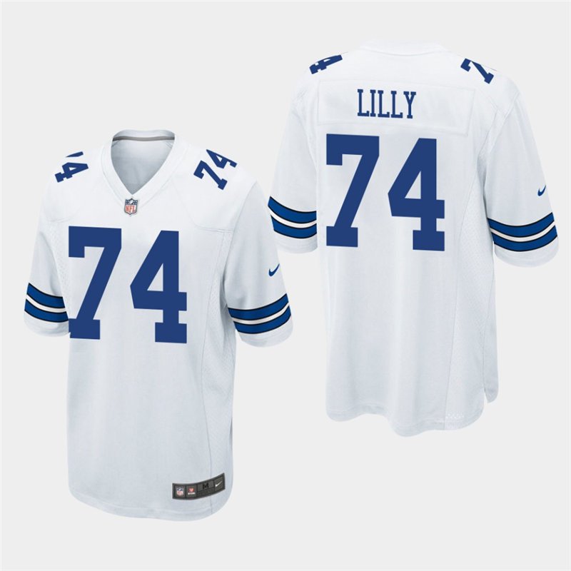 Cowboys Bob Lilly White Game Retired Player Jersey