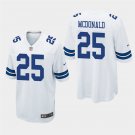 Cowboys Tommy Mcdonald White Game Retired Player Jersey