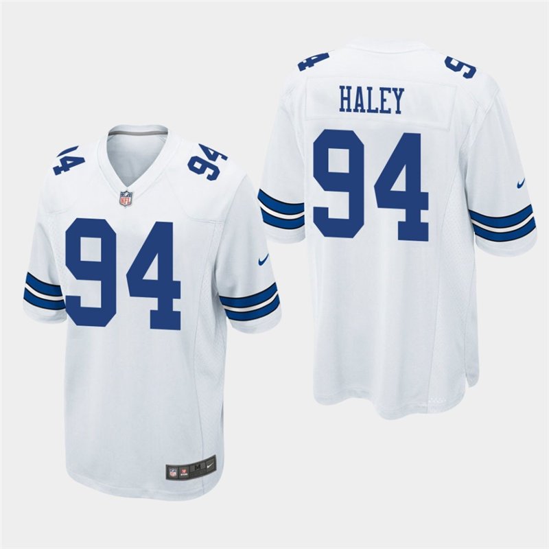 Cowboys Charles Haley White Game Retired Player Jersey