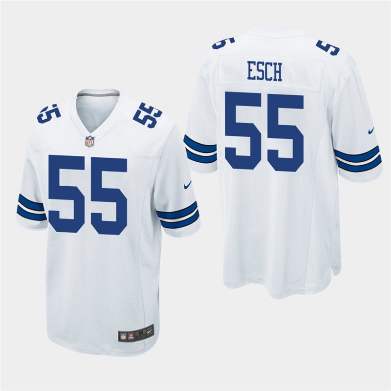 Cowboys Leighton Vander Esch White Stitched Game Jersey