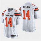 Browns Otto Graham White Stitched Game Jersey