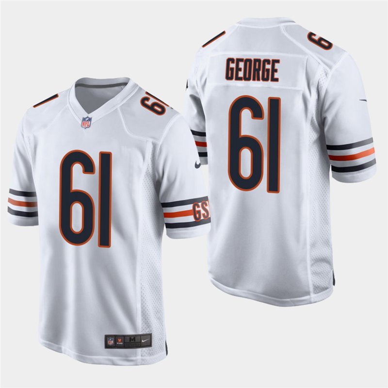 Bears Bill George White Game Retired Player Jersey