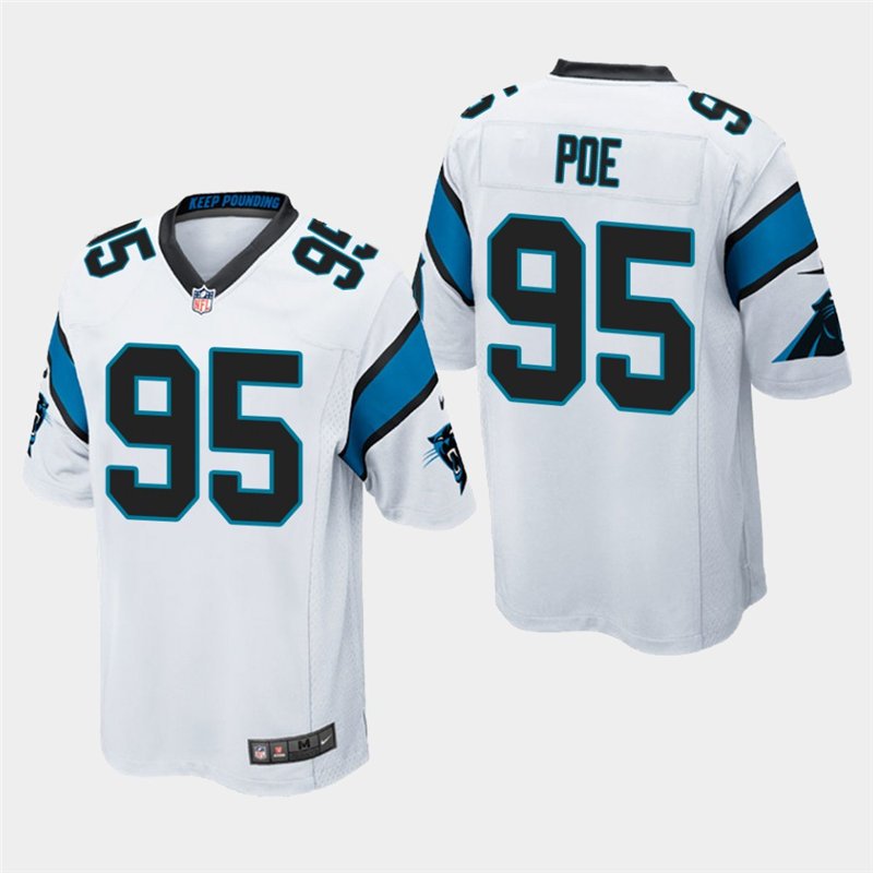 Panthers Dontari Poe White Stitched Game Jersey