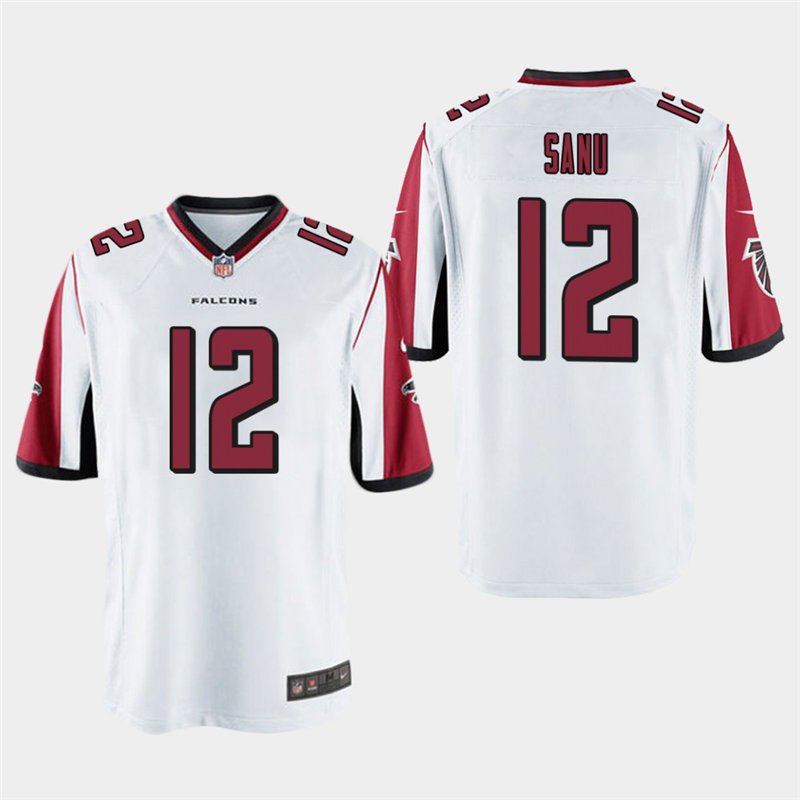 Falcons Mohamed Sanu White Stitched Game Jersey