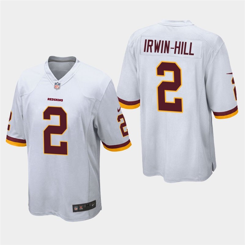 Redskins Sam Irwin Hill White Stitched Game Jersey