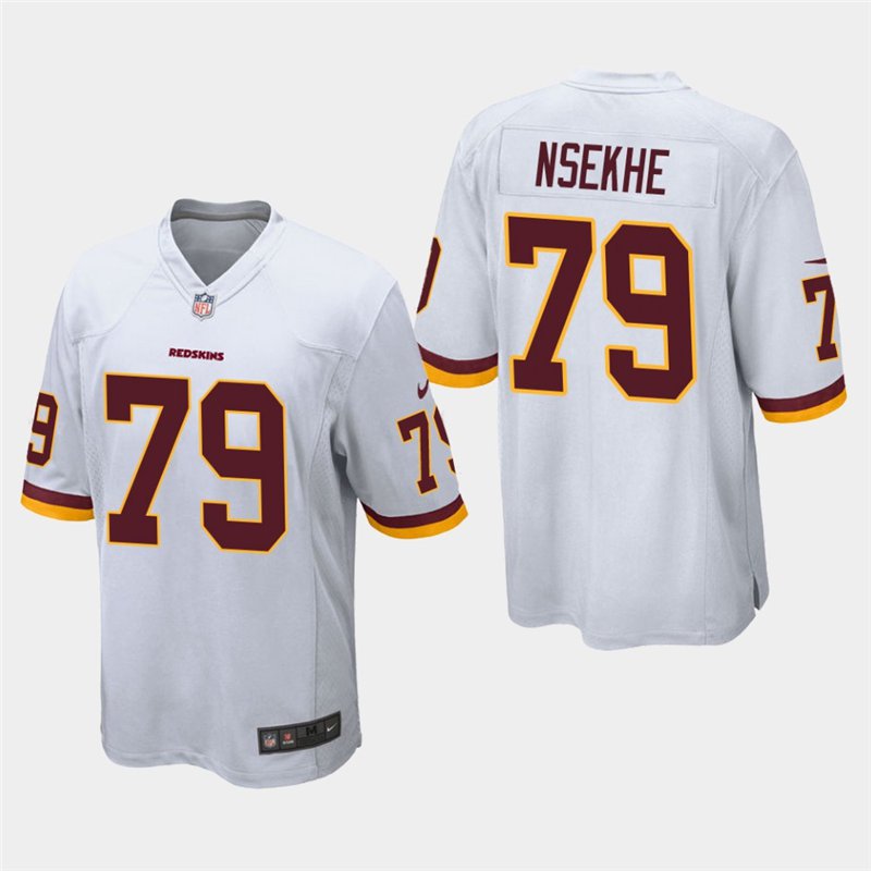 Redskins Ty Nsekhe White Stitched Game Jersey