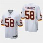 Redskins Jerod Fernandez White Stitched Game Jersey