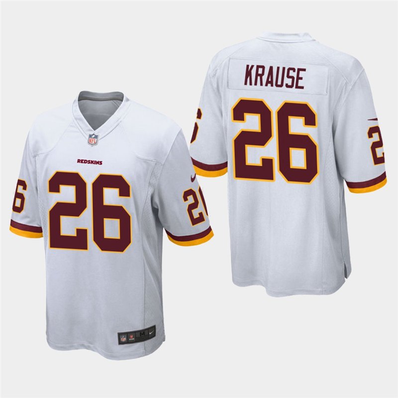Redskins Paul Krause White Game Retired Player Jersey