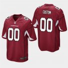 Arizona Cardinals #00 Custom Name and Number Cardinal Stitched Game Jersey