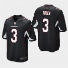 Arizona Cardinals #3 Josh Rosen Black Stitched Game Jersey