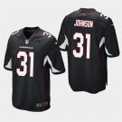 Arizona Cardinals #31 David Johnson Black Stitched Game Jersey