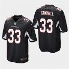 Arizona Cardinals #33 Chris Campbell Black Stitched Game Jersey
