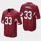 Arizona Cardinals #33 Chris Campbell Cardinal Stitched Game Jersey