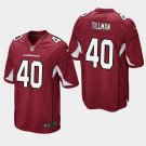 Arizona Cardinals #40 Pat Tillman Cardinal Stitched Game Jersey