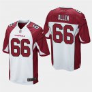 Arizona Cardinals #66 Josh Allen White Stitched Game Jersey