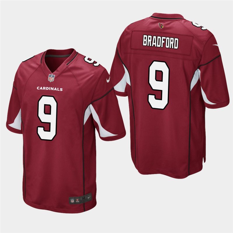 Arizona Cardinals #9 Sam Bradford Cardinal Stitched Game Jersey