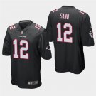 Atlanta Falcons #12 Mohamed Sanu Black Stitched Game Jersey