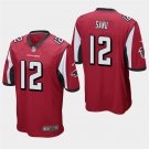 Atlanta Falcons #12 Mohamed Sanu Red Stitched Game Jersey