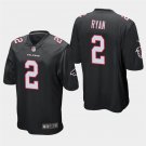 Atlanta Falcons #2 Matt Ryan Black Stitched Game Jersey
