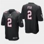 Atlanta Falcons #2 Matt Ryan Black Stitched Game Jersey