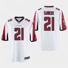 Atlanta Falcons #21 Deion Sanders White Stitched Game Jersey