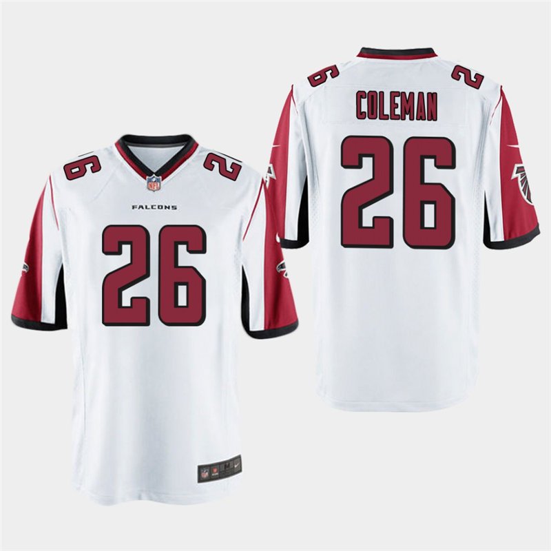 Atlanta Falcons #26 Tevin Coleman White Stitched Game Jersey