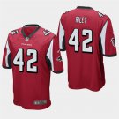 Atlanta Falcons #42 Duke Riley Red Stitched Game Jersey
