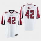 Atlanta Falcons #42 Duke Riley White Stitched Game Jersey