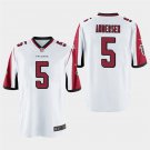 Atlanta Falcons #5 Morten Andersen White Stitched Game Jersey