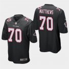 Atlanta Falcons #70 Jake Matthews Black Stitched Game Jersey