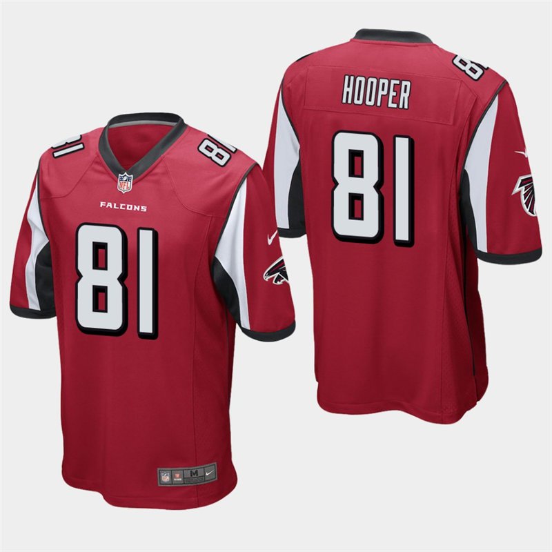 Atlanta Falcons #81 Austin Hooper Red Stitched Game Jersey