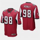 Atlanta Falcons #98 Takkarist McKinley Red Stitched Game Jersey
