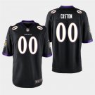 Baltimore Ravens #00 Custom Name and Number Black Stitched Game Jersey