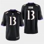Baltimore Ravens #13 John Brown Black Stitched Game Jersey