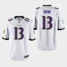 Baltimore Ravens #13 John Brown White Stitched Game Jersey