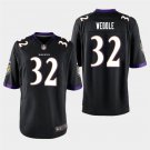 Baltimore Ravens #32 Eric Weddle Black Stitched Game Jersey