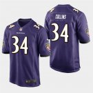 Baltimore Ravens #34 Alex Collins Purple Stitched Game Jersey