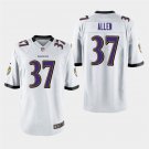 Baltimore Ravens #37 Javorius Allen White Stitched Game Jersey